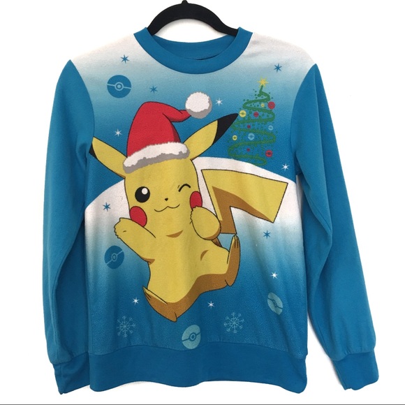 pokemon Other - [POKEMON] Soft Crew Neck Pikachu Pullover Sweater